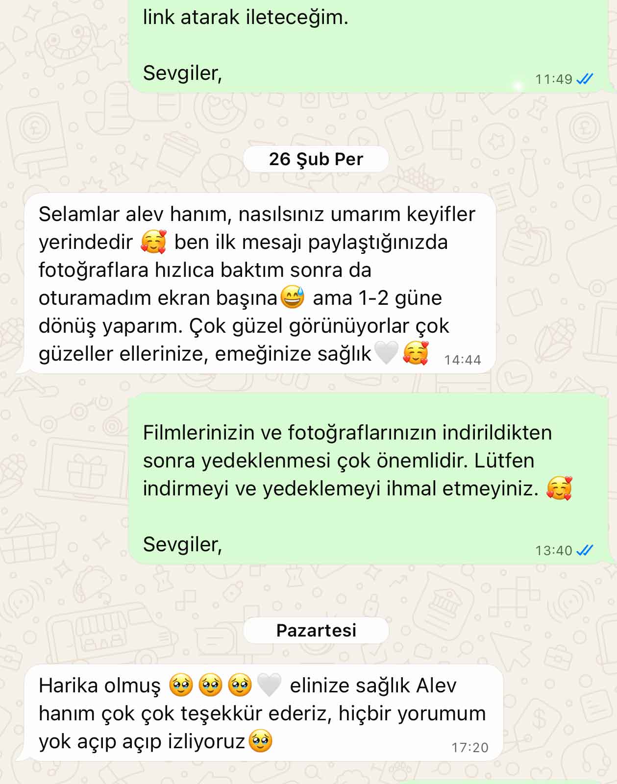 WhatsApp yorumu